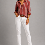 Niamh Warm Stripe Blouse