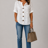 Siobhán Floral Button Blouse