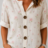 Siobhán Floral Button Blouse