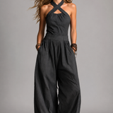Laura Halter Wide-Lleg Jumpsuit