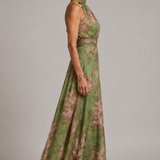 Lorraine Floral Halter Maxi Dress