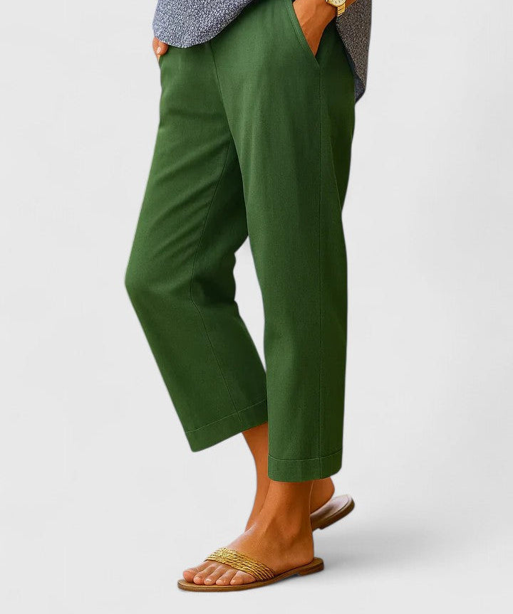 Aoife Easy Cropped Trousers
