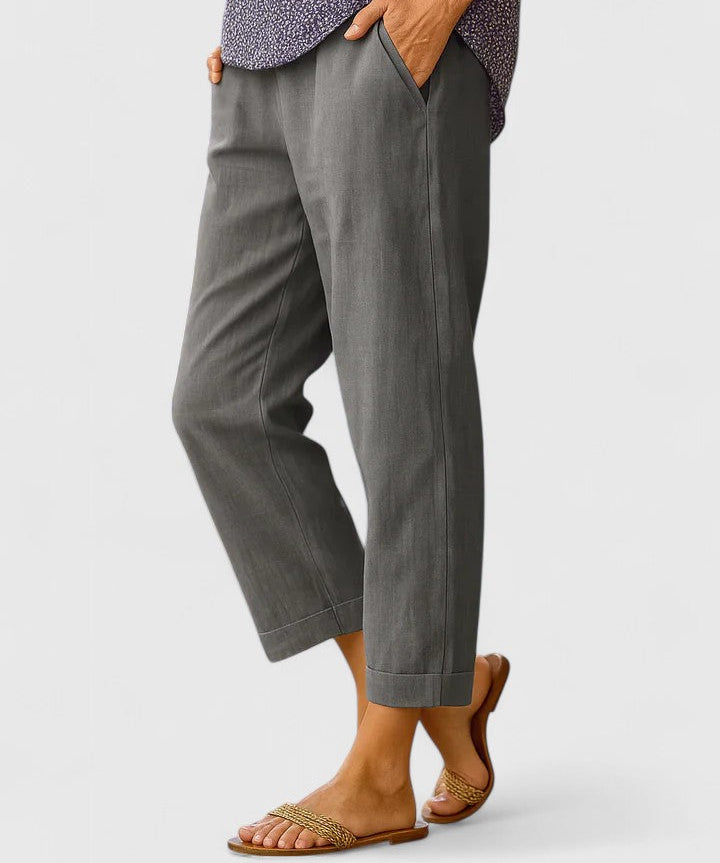 Aoife Easy Cropped Trousers