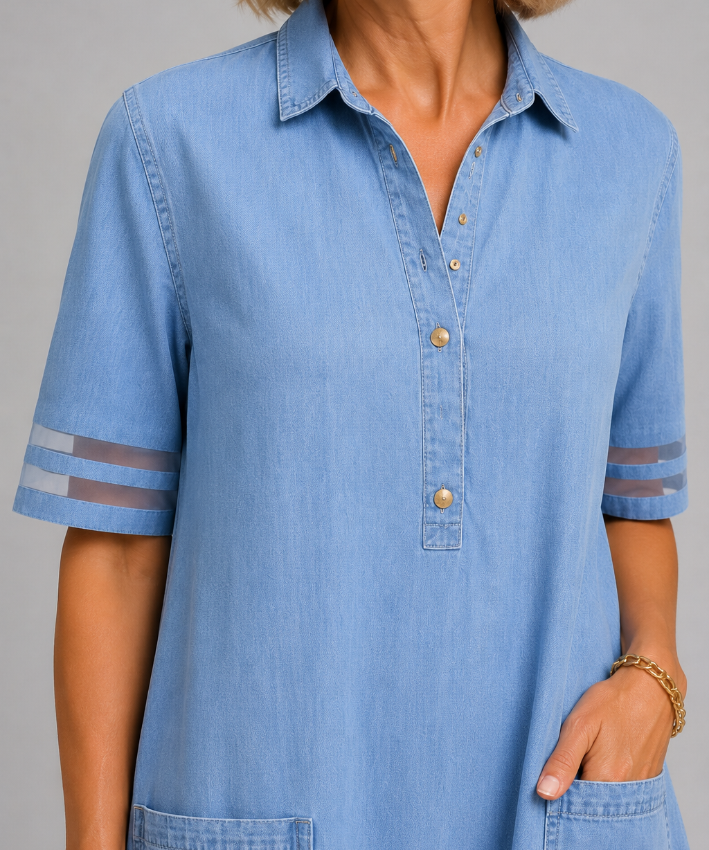 Sandra Button Shirt Dress
