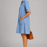 Sandra Button Shirt Dress