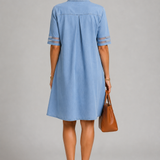Sandra Button Shirt Dress