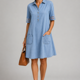 Sandra Button Shirt Dress