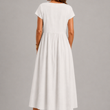 Margaret Gathered Midi Dress