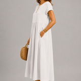 Margaret Gathered Midi Dress