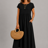 Margaret Gathered Midi Dress