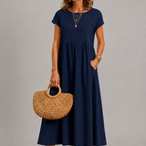 Margaret Gathered Midi Dress