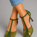 Sylvia T-Bar Mid-Heel Shoes