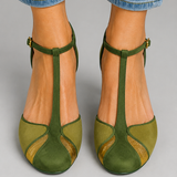 Sylvia T-Bar Mid-Heel Shoes