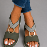 Noreen Cross-Strap Comfort Sandals