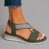 Noreen Cross-Strap Comfort Sandals