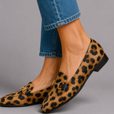 Shirley Leopard Print Loafers