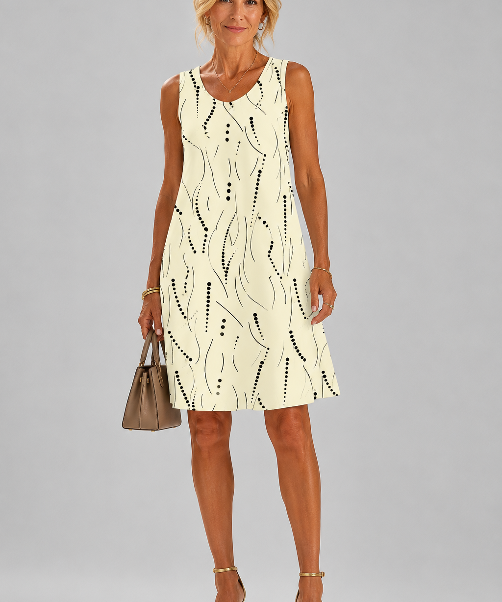Susan Abstract A-Line Dress