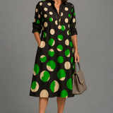 Kate Abstract Print Midi Dress