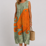 Irene Abstract Midi Dress