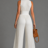 Nessa Pleated Chiffon Jumpsuit