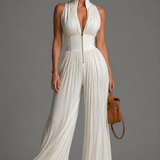 Nessa Pleated Chiffon Jumpsuit
