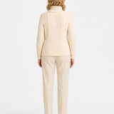 Breda Cable Knit Roll Neck Jumper