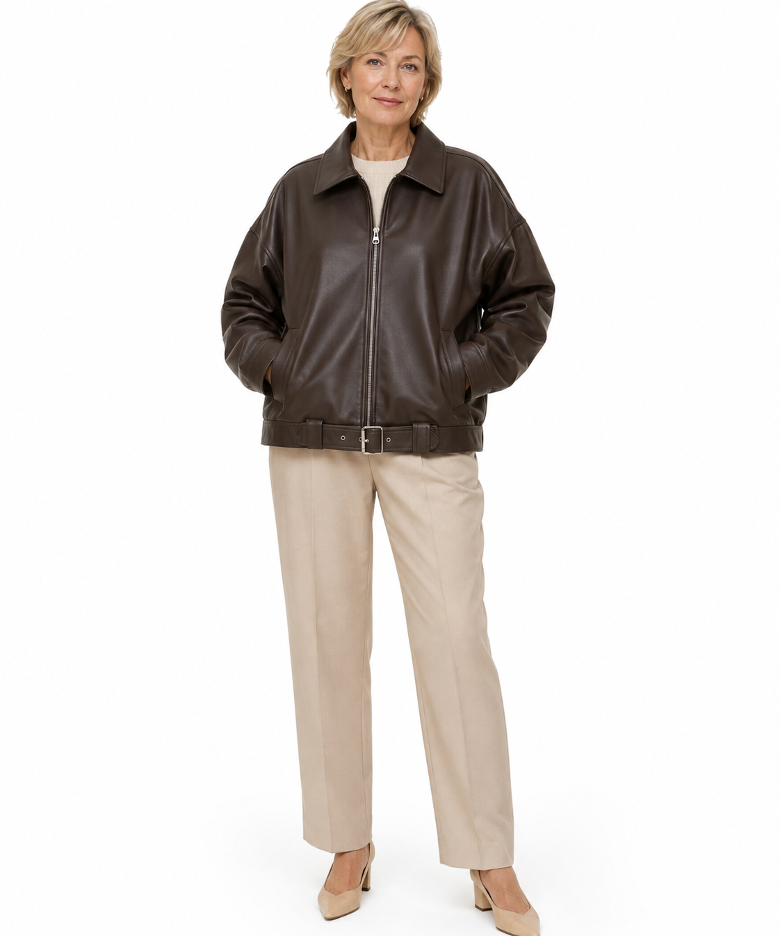 Brónagh Brown Leather Jacket