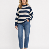 DELACROIX | PULL OVERSIZE EN TRICOT RAYÉ