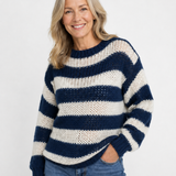 DELACROIX | PULL OVERSIZE EN TRICOT RAYÉ