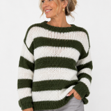 DELACROIX | PULL OVERSIZE EN TRICOT RAYÉ