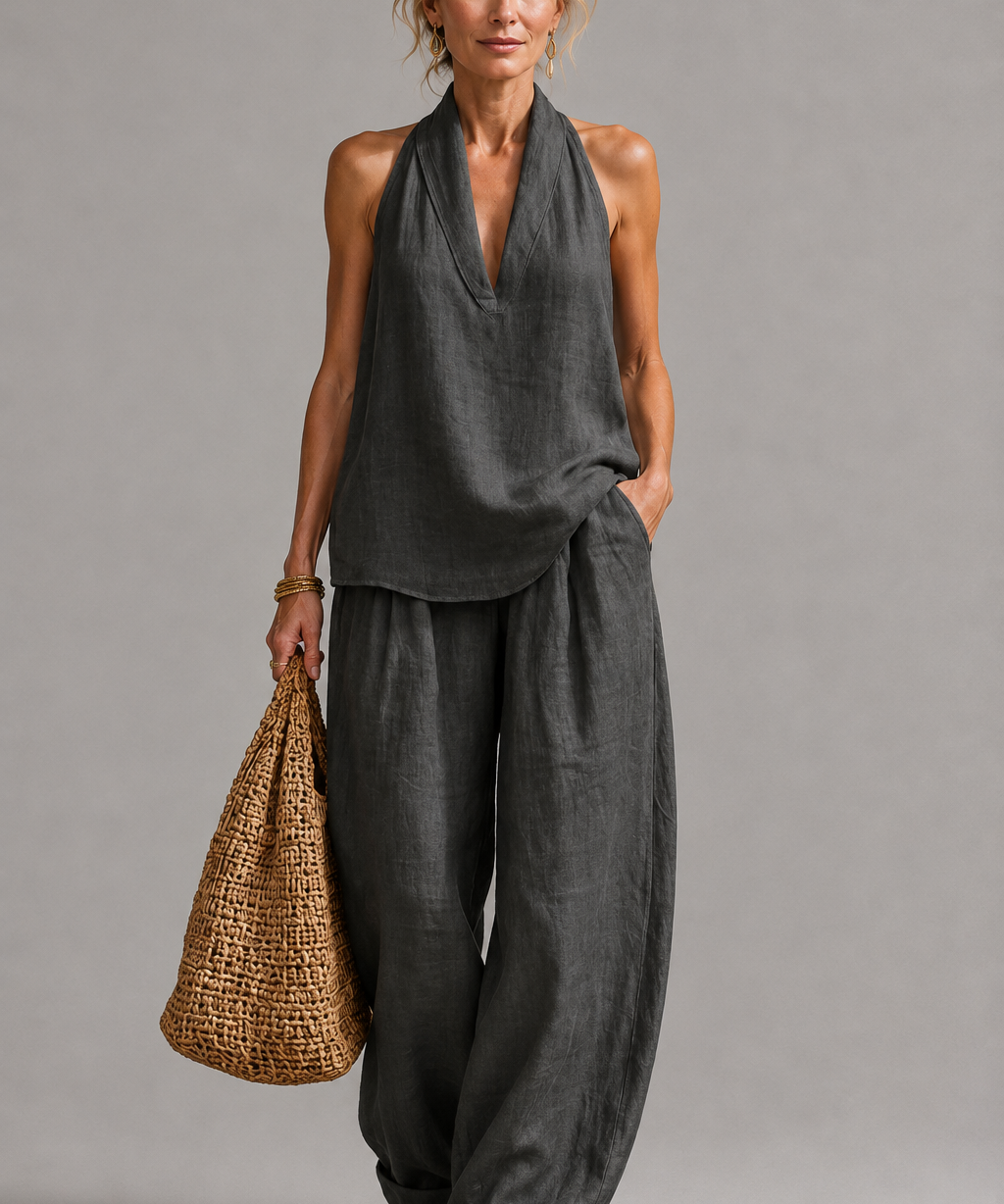 Ailbhe Draped Two-Piece Set