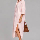 Marian Striped Shirt Dress
