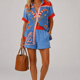Deirdre Printed Two-Piece Set