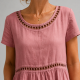 Maureen Embroidered Cotton Midi Dress