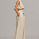Anna Linen-Blend Two-Piece Set