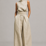 Anna Linen-Blend Two-Piece Set