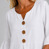 Mary Relaxed Button Midi Dress