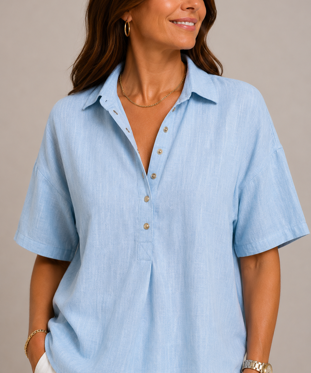 Moira Relaxed Button Blouse