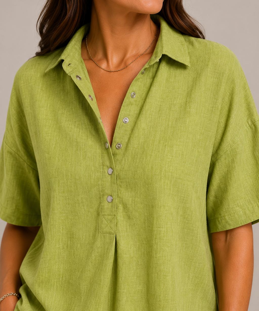 Moira Relaxed Button Blouse