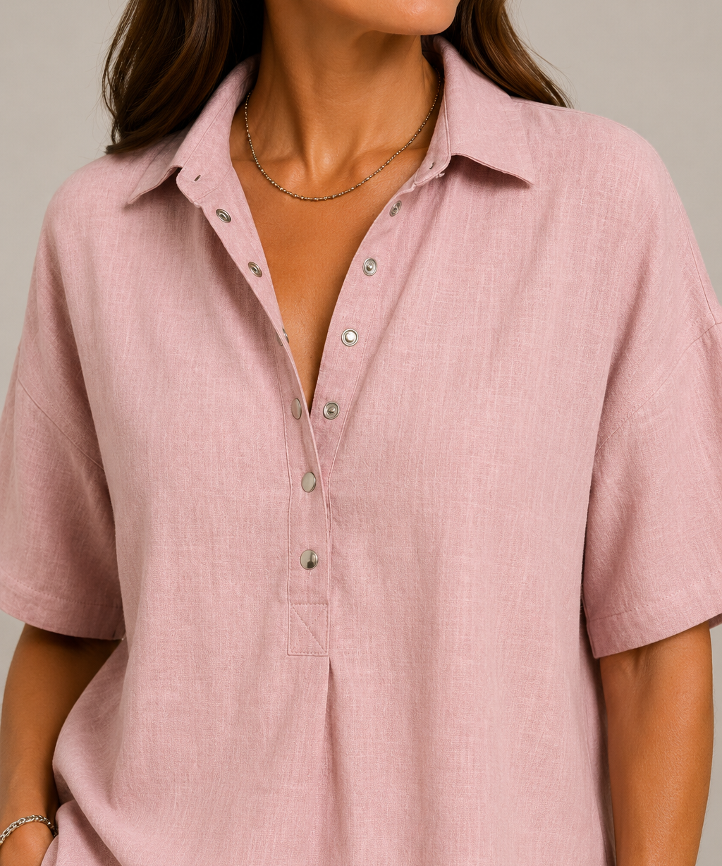 Moira Relaxed Button Blouse