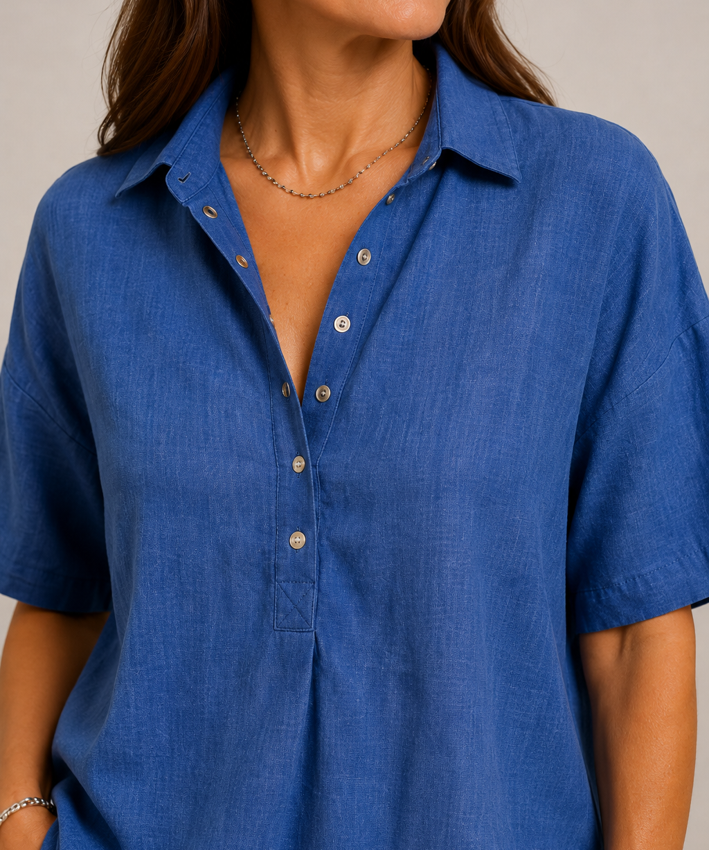 Moira Relaxed Button Blouse