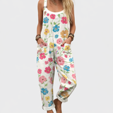 Niamh Relaxed Printed Dungarees