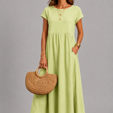Margaret Gathered Midi Dress