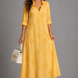 Ruth Embroidered Midi Dress