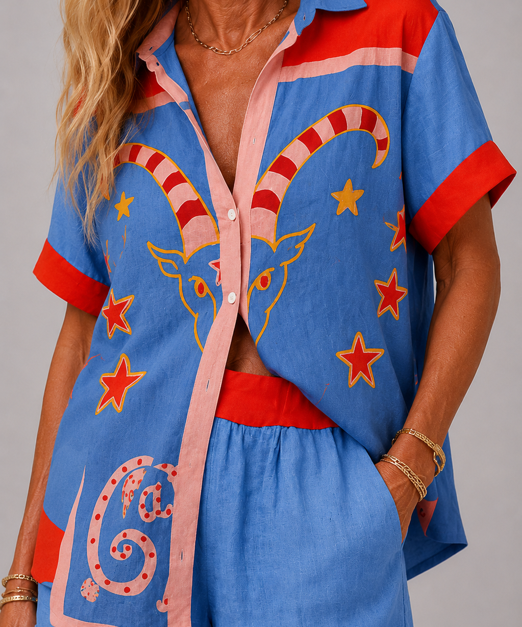 Deirdre Printed Two-Piece Set