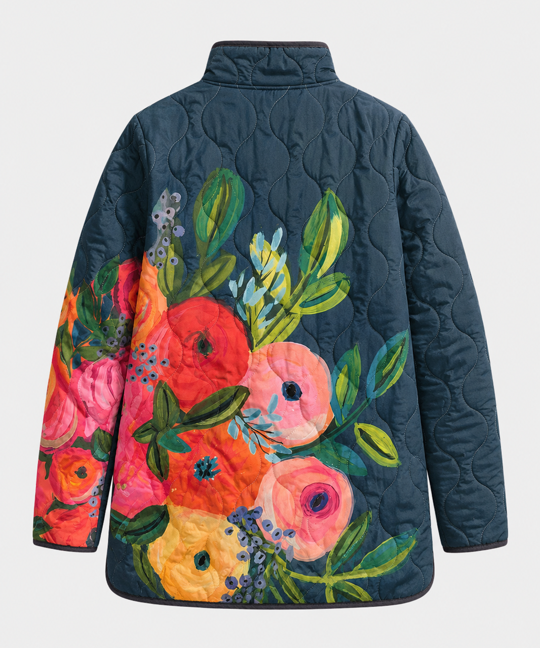 Aileen Floral Quilted Coat
