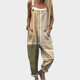 Niamh Relaxed Printed Dungarees
