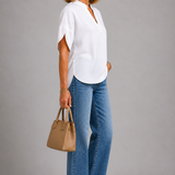 Sharon Relaxed V-Neck Top
