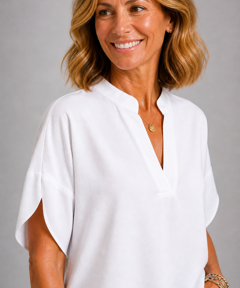 Sharon Relaxed V-Neck Top