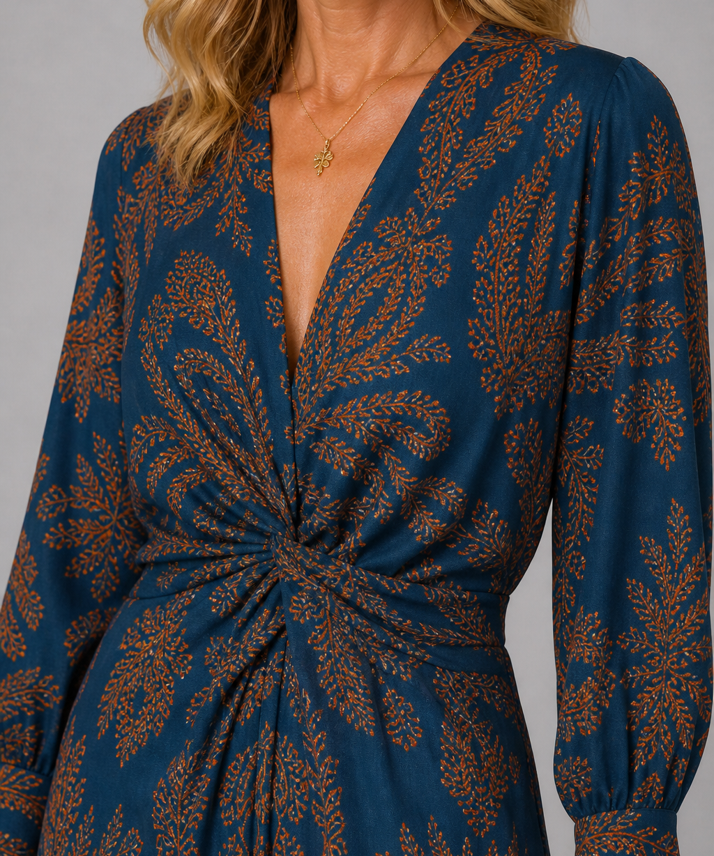 Patricia Botanical Midi Dress